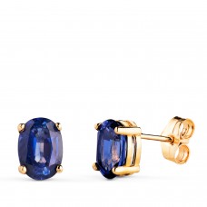 Pendientes Oro Zafiro